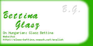 bettina glasz business card